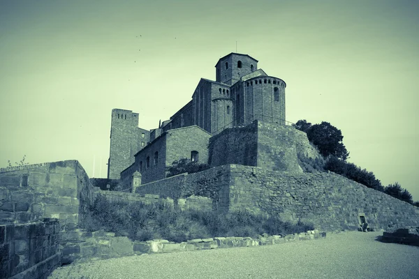 Vintage photo of Castle of Cardona — Stock Photo, Image