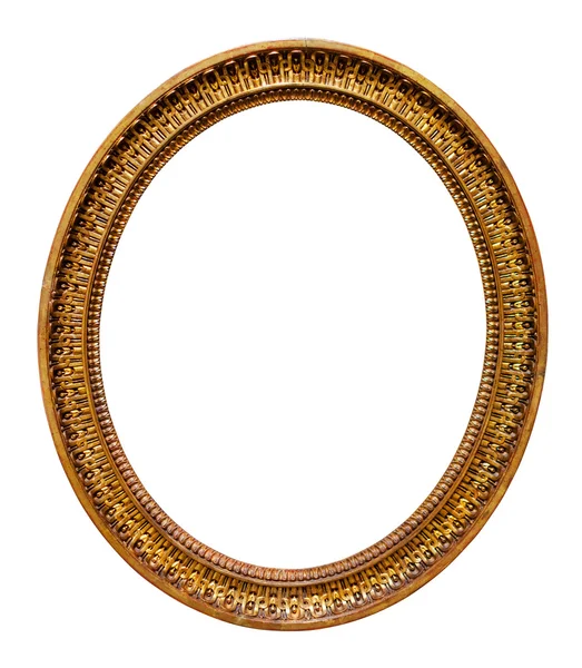 Oval picture gilded frame — Stock Photo, Image