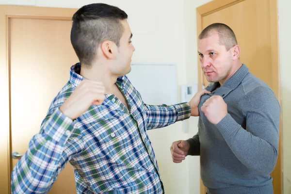 Two adult males having fight — Stock Photo, Image