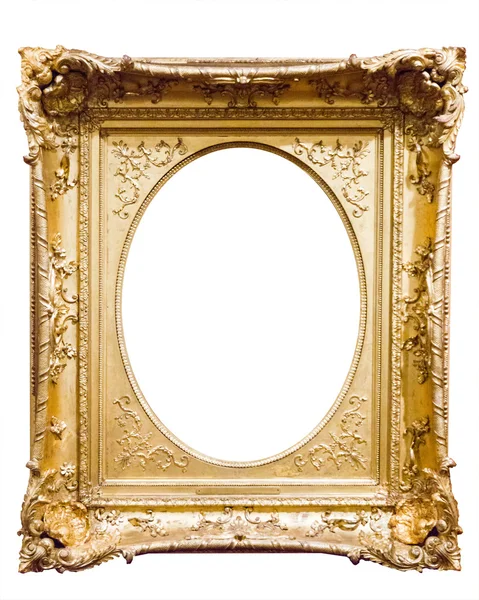 Empty old bronze picture frame — Stock Photo, Image