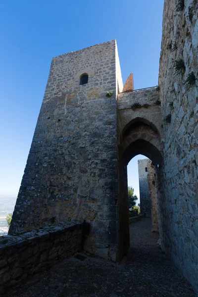 Closeup της Αγίας Αικατερίνης κάστρο σε Jaen — Φωτογραφία Αρχείου