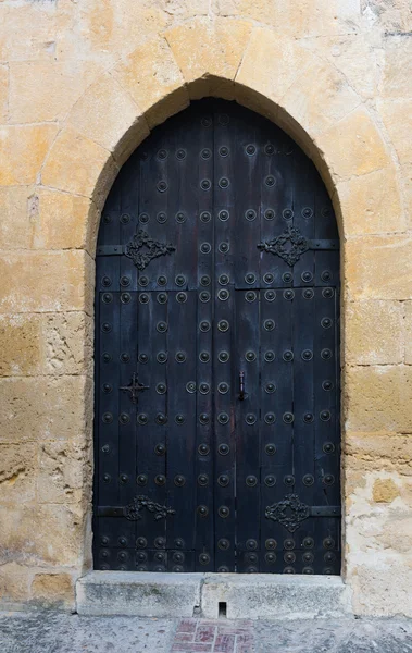 Vintage  double door in  arch — Stock Photo, Image