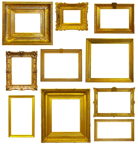Set of Vintage gold picture frame — Stock Photo © buchachon_photo 13142789