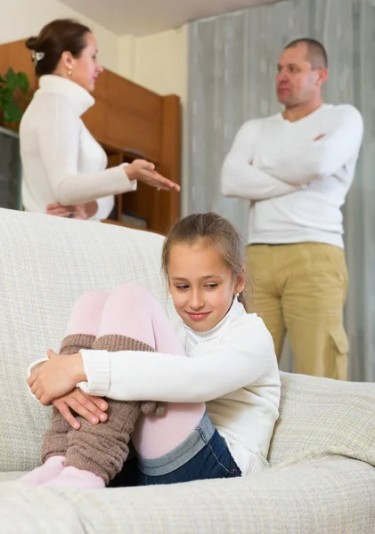 Parents quarrel at home — Stock Photo, Image