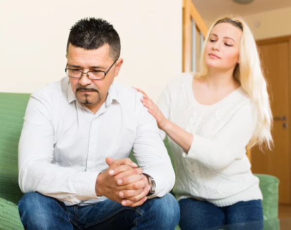 Familienkonflikt zu Hause — Stockfoto