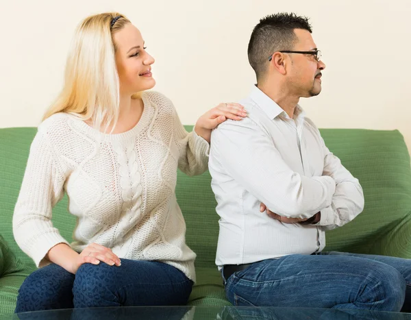 Family conflict at home — Stock Photo, Image