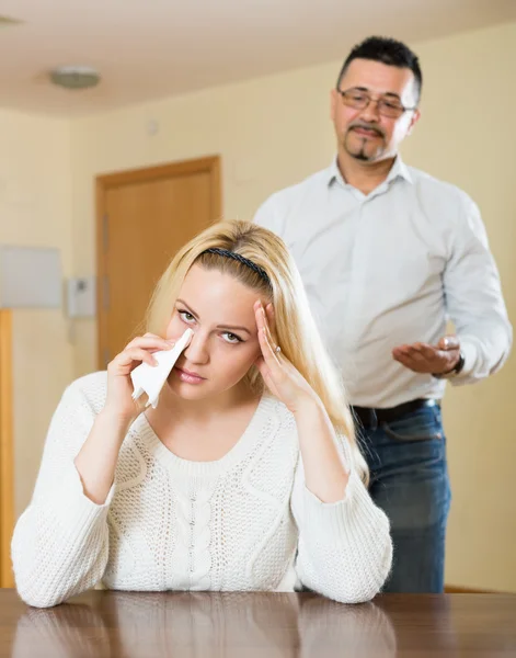 Familienstreit zu Hause — Stockfoto