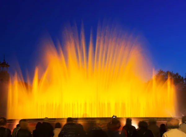 Montjuic fountain in Barcelona — Stock Photo, Image