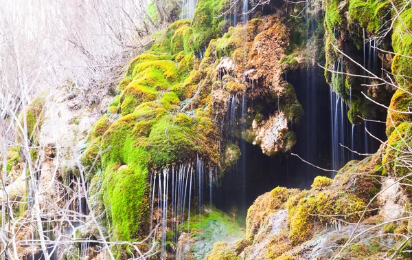 Vodopád u zdroje řeky Cuervo — Stock fotografie