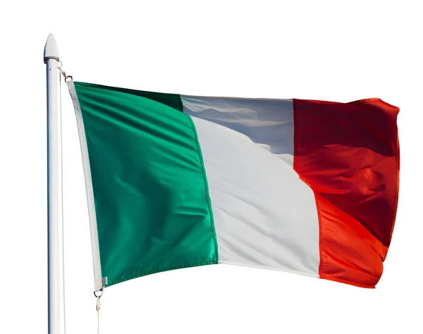 Bandera de Italia en vuelo — Foto de Stock