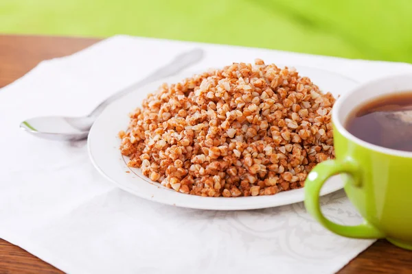 Boiled buckwheat porridge — Stock Photo, Image