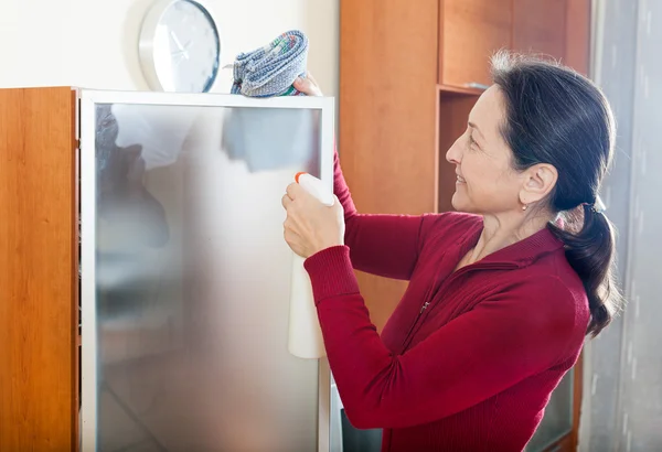 Woman cleaninig at home — Stock Photo, Image