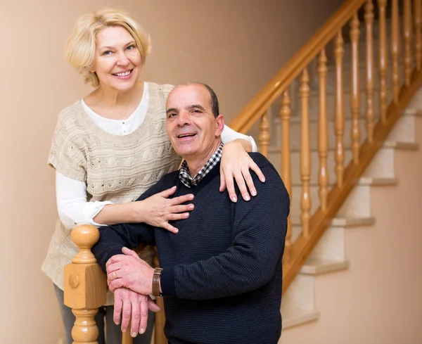 Comfortable life of elderly couple — Stock Photo, Image