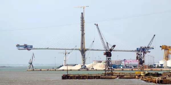 Bauprozess der La-Pepa-Brücke — Stockfoto