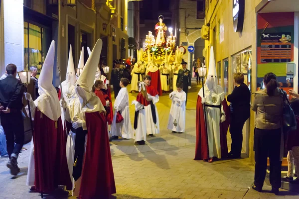 Procissão durante a Semana Santa — Fotografia de Stock