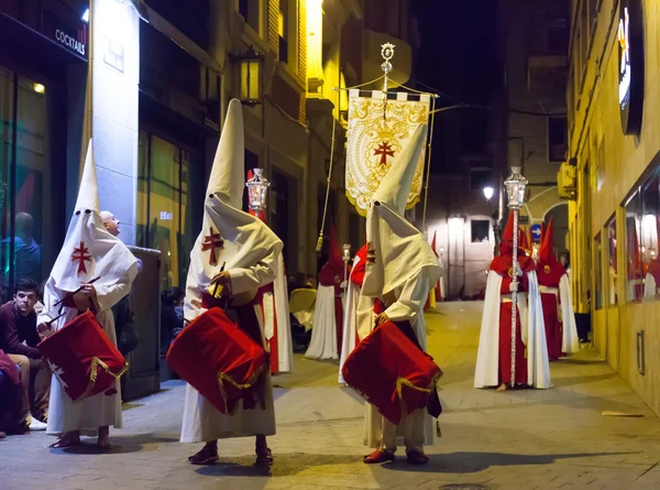 Procesión vespertina durante la Semana Santa —  Fotos de Stock