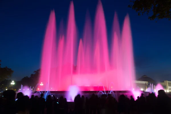 Brunnen montjuic in barcelona — Stockfoto