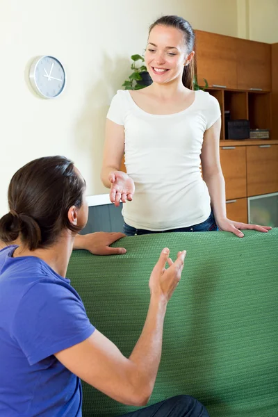 Loving young couple talking — Stock Photo, Image