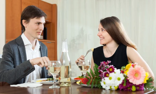 Cena romántica de San Valentín —  Fotos de Stock