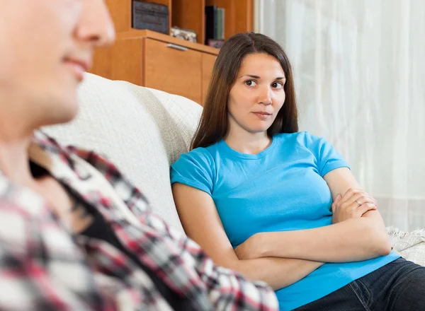 Portrait of  couple having problems — Stock Photo, Image