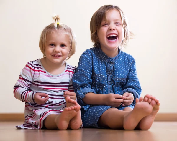 Happy little girls Stock Image