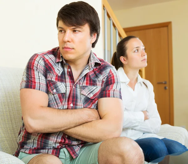 Married couple having quarrel — Stock Photo, Image