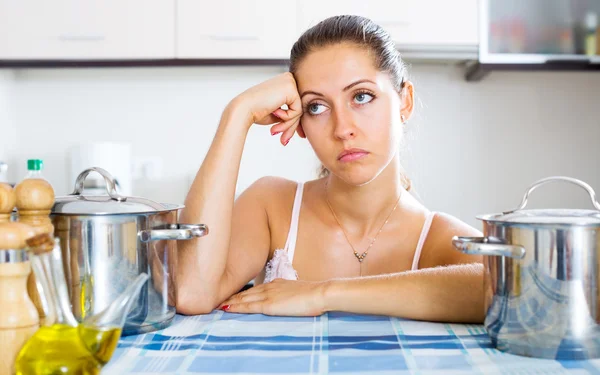 Portrait of depressed girl — Stock Photo, Image