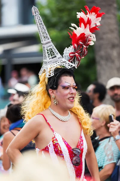 Persona al Gay pride parata — Foto Stock