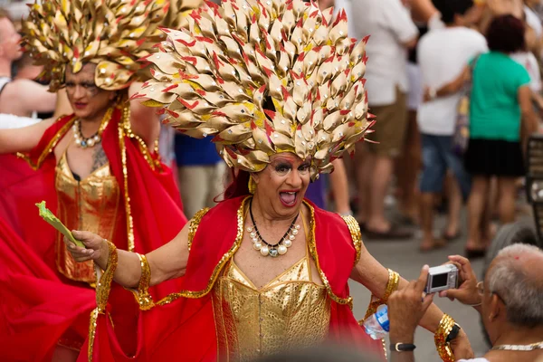 Gay pride parade in Sitges — Stock Photo, Image