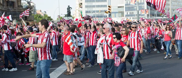 Football Fans of Club Athletic Bilbao — Stock Photo, Image