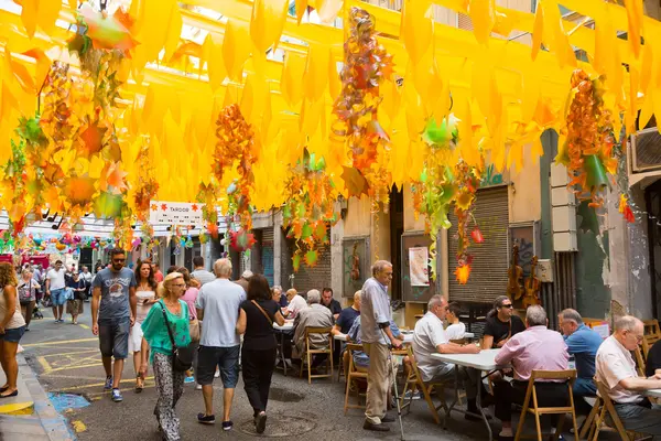 Gracia Festival в Барселоне — стоковое фото