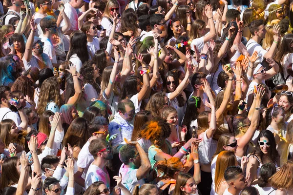 Festival de los colores Holi en Barcelona — Foto de Stock