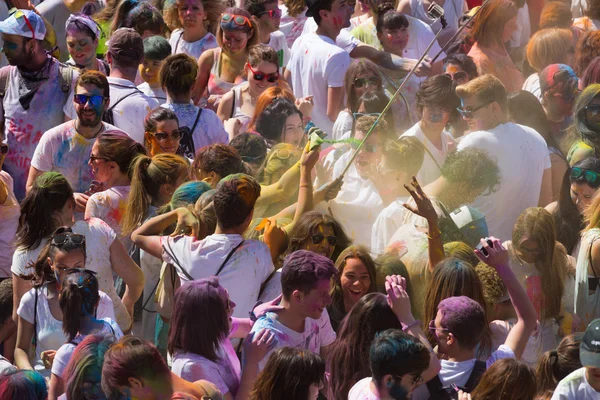 Festival de los colores Holi Barselona 'da — Stok fotoğraf