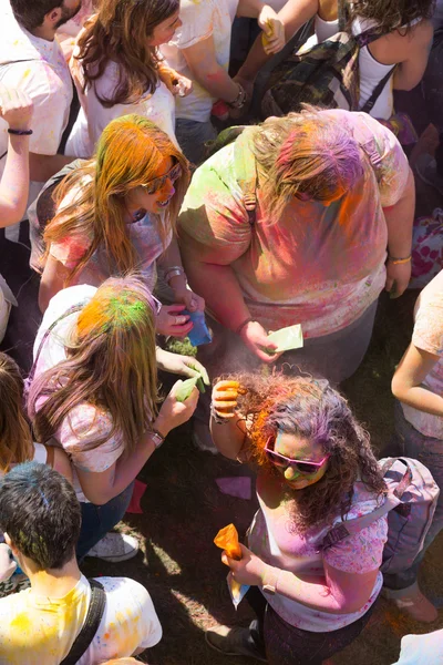 Festival de Los Colores Holi in Barcelona — Stockfoto