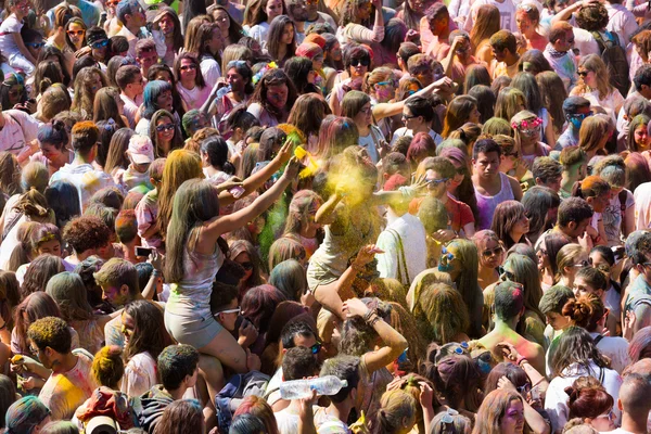 Festival de los colores Holi in Barcelona — Stock Photo, Image