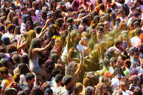 Festival de los colores Holi in Barcelona — Stockfoto