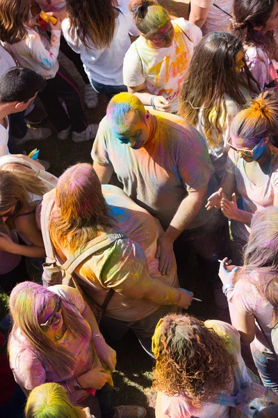 Festival de Los Colores Holi in Barcelona — Stockfoto