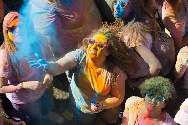 Festival de Los Colores Holi in Barcelona — Stockfoto
