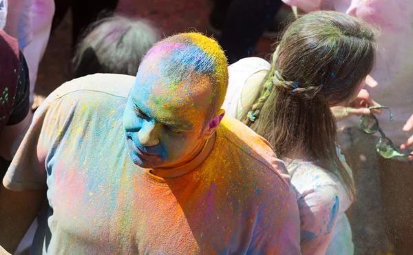 Festival de Los Colores Holi in Barcelona — Stockfoto