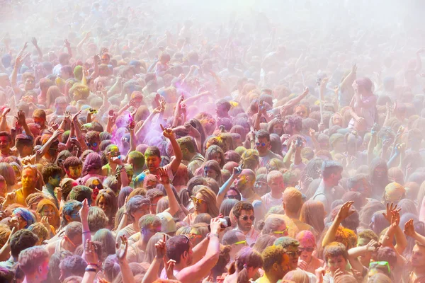 Festival de los colores Holi en Barcelona — Foto de Stock
