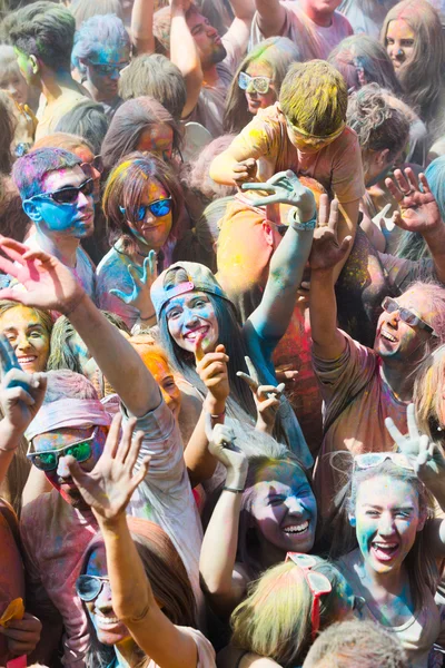 Festival de los colores Holi Barselona 'da — Stok fotoğraf