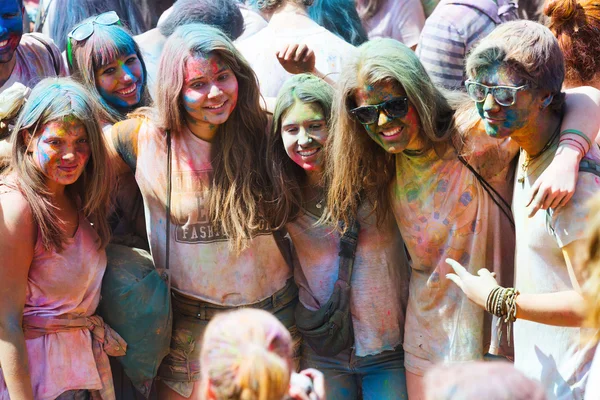 Festival de los colores Holi in Barcelona — Stock Photo, Image