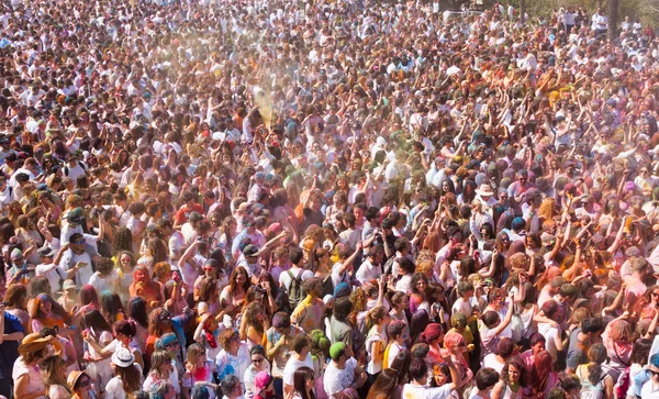 Festival de los colores Holi w Barcelonie — Zdjęcie stockowe