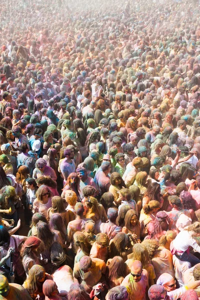 Festival de los colores Holi Barselona 'da — Stok fotoğraf