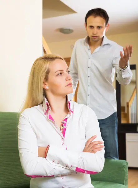 Family quarrel  at home — Stock Photo, Image