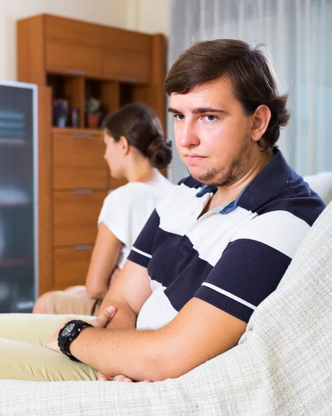 Family conflict at home — Stock Photo, Image