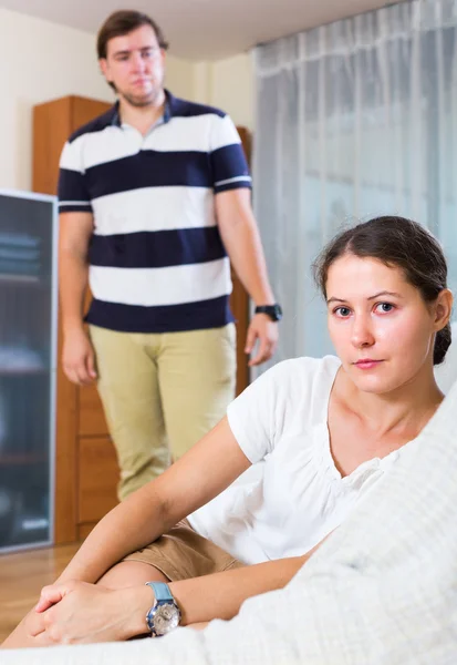 Familienkonflikt zu Hause — Stockfoto