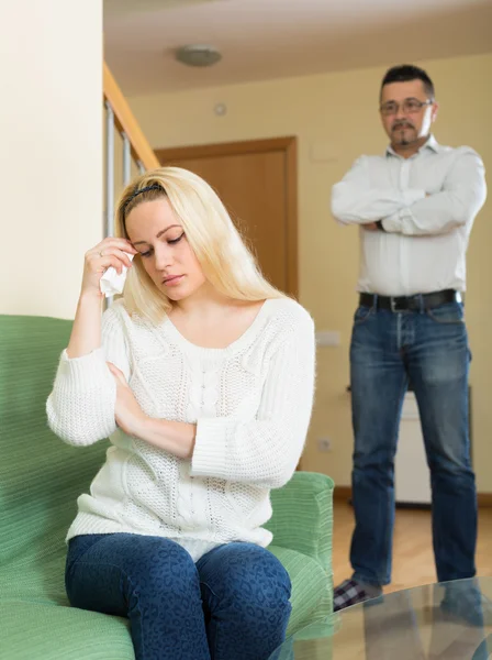 Familienstreit zu Hause — Stockfoto