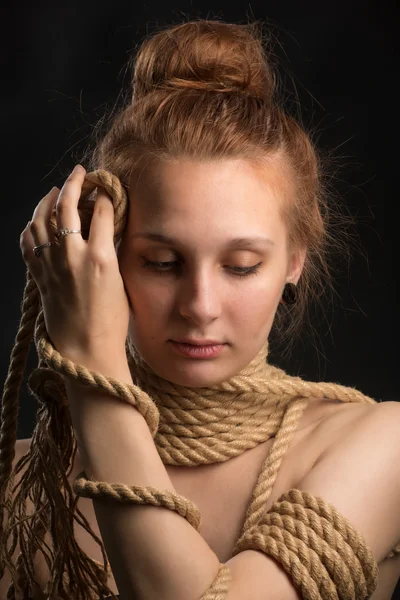 Funny decoration of rope — Stock Photo, Image