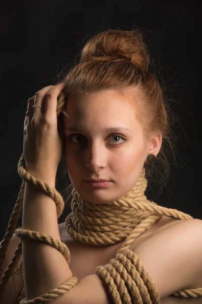 Funny decoration of rope — Stock Photo, Image